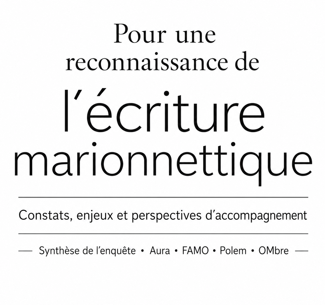 Logo Pour une reconnaissance de l&rsquo;écriture marionnettique